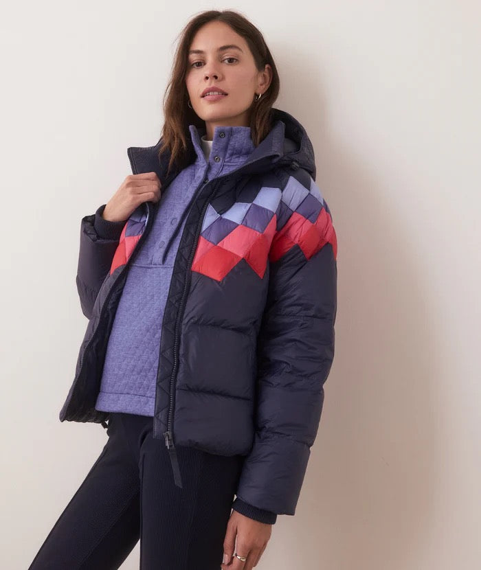 ブルゾン Moorer `Aisha` Jacket AISHA-S3 in DARK BLU: Luxury Italian Jackets for Women | MooRER®